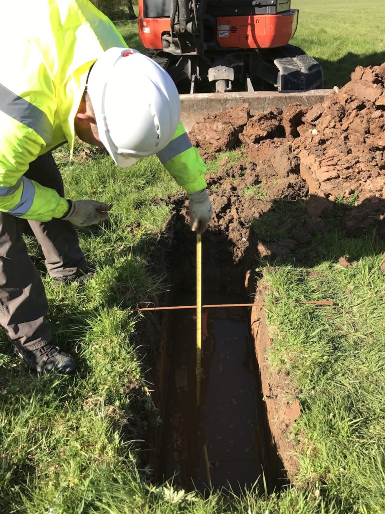 BRE Digest 365 Soakaway Test in Salford, Greater Manchester