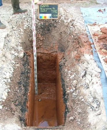 Machine Excavated Trial Pit in Liverpool, Merseyside