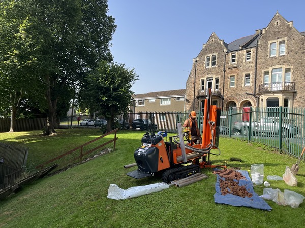 Tracked Window Sampling Rig in Portishead, Somerset