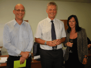 Dave Simpson and Julie Beirne on their 25th Work Anniversary